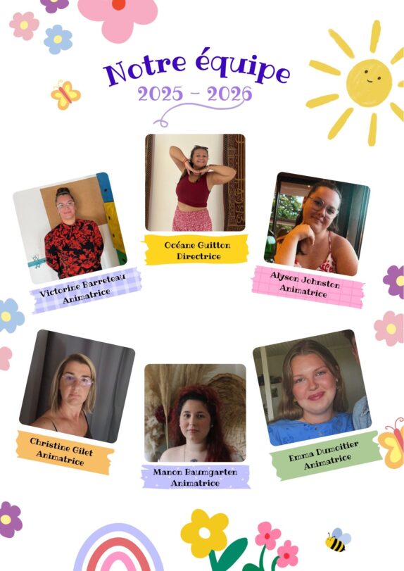 L&rsquo;équipe de l&rsquo;accueil périscolaire et de loisirs